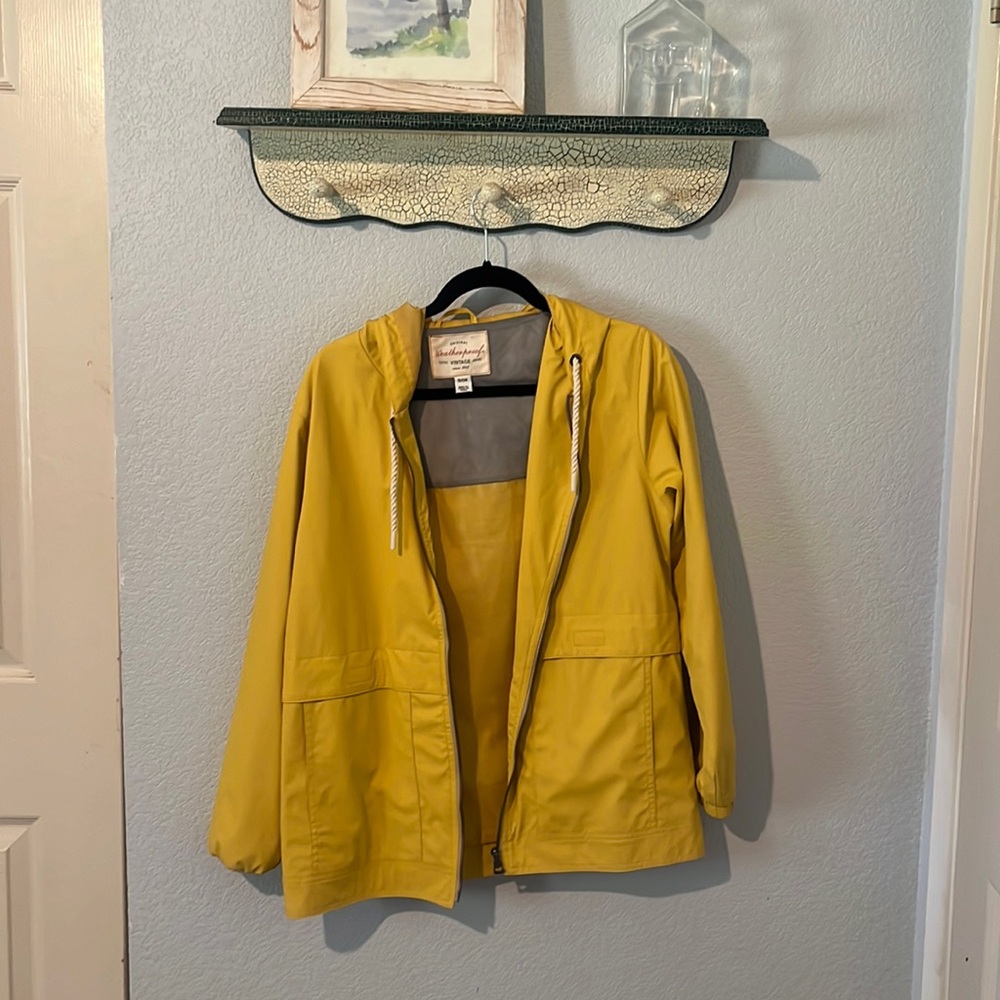 COPY - Weatherproof Vintage Yellow Rain Jacket
